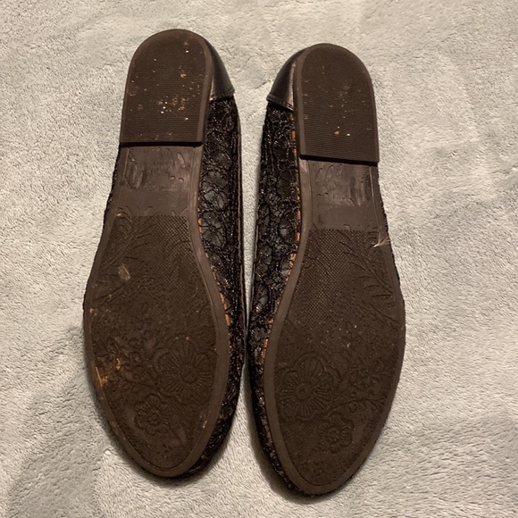 Black floral lace flats - Picture 5 of 5